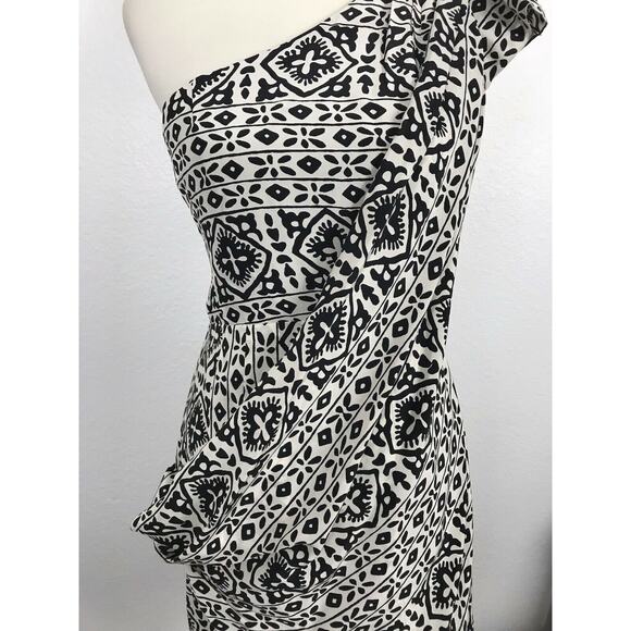 Nanette Lepore Print Silk One Shoulder Mini Dress - Picture 5 of 12